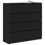 Aparador de madera de roble negro 100x35x99 cm de , Aparadores - Ref: Foro24-3328490, Precio: 162,88 €, Descuento: %