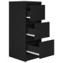 Aparador de madera de roble negro 29,5x34x76 cm de , Aparadores - Ref: Foro24-861635, Precio: 66,09 €, Descuento: %