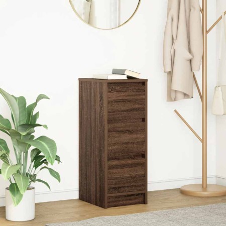 Aparador roble marrón 29,5x34x76 cm madera de ingeniería de , Aparadores - Ref: Foro24-861640, Precio: 63,78 €, Descuento: %