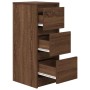 Aparador roble marrón 29,5x34x76 cm madera de ingeniería de , Aparadores - Ref: Foro24-861640, Precio: 63,78 €, Descuento: %
