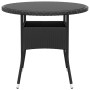 Juego de comedor para jardín 5 piezas ratán sintético negro de vidaXL, Conjuntos de jardín - Ref: Foro24-3058488, Precio: 313...