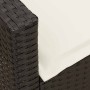 Sofá de jardín de 5 plazas con cojines ratán sintético negro de , Conjuntos de jardín - Ref: Foro24-4104111, Precio: 287,17 €...