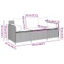 Sofá de jardín de 3 plazas con cojines ratán sintético negro de , Sofás de exterior - Ref: Foro24-4104172, Precio: 218,28 €, ...