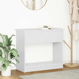 Mesa consola con cajones blanca 85,5x38,5x74,5 cm de , Mesas auxiliares - Ref: Foro24-861391, Precio: 64,59 €, Descuento: %