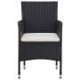 Juego de comedor para jardín 3 piezas ratán sintético negro de vidaXL, Conjuntos de jardín - Ref: Foro24-3058478, Precio: 226...