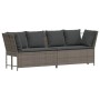 Sofá de jardín con cojines ratán sintético gris de , Sofás de exterior - Ref: Foro24-4104124, Precio: 275,35 €, Descuento: %