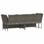 Sofá de jardín con cojines ratán sintético gris de , Sofás de exterior - Ref: Foro24-4104124, Precio: 275,35 €, Descuento: %