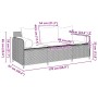 Sofá de jardín de 3 plazas con cojines ratán sintético gris de , Sofás de exterior - Ref: Foro24-4104179, Precio: 225,67 €, D...