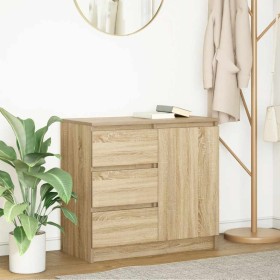 Aparador con cajón roble Sonoma 71x35x65 cm madera ingeniería de , Aparadores - Ref: Foro24-861573, Precio: 83,15 €, Descuent...