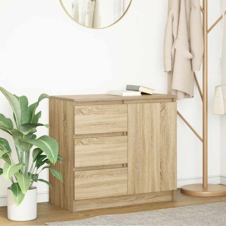 Aparador con cajón roble Sonoma 71x35x65 cm madera ingeniería de , Aparadores - Ref: Foro24-861573, Precio: 83,15 €, Descuent...