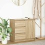 Aparador con cajón roble Sonoma 71x35x65 cm madera ingeniería de , Aparadores - Ref: Foro24-861573, Precio: 83,15 €, Descuent...