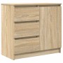 Aparador con cajón roble Sonoma 71x35x65 cm madera ingeniería de , Aparadores - Ref: Foro24-861573, Precio: 83,15 €, Descuent...