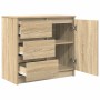 Aparador con cajón roble Sonoma 71x35x65 cm madera ingeniería de , Aparadores - Ref: Foro24-861573, Precio: 83,15 €, Descuent...