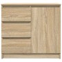 Aparador con cajón roble Sonoma 71x35x65 cm madera ingeniería de , Aparadores - Ref: Foro24-861573, Precio: 83,15 €, Descuent...