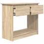 Mesa consola con cajones roble Sonoma 85,5x38,5x74,5 cm de , Mesas auxiliares - Ref: Foro24-861393, Precio: 62,96 €, Descuent...