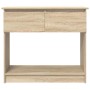 Mesa consola con cajones roble Sonoma 85,5x38,5x74,5 cm de , Mesas auxiliares - Ref: Foro24-861393, Precio: 62,96 €, Descuent...