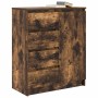 Aparador con cajones roble ahumado 71x35x84cm madera ingeniería de , Aparadores - Ref: Foro24-861584, Precio: 97,89 €, Descue...