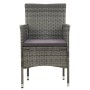 Juego de comedor de jardín 11 piezas ratán sintético gris de vidaXL, Conjuntos de jardín - Ref: Foro24-3058567, Precio: 874,9...