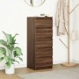 Aparador con cajones roble marrón 37,5x35x99 cm de , Aparadores - Ref: Foro24-861766, Precio: 95,58 €, Descuento: %