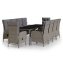 Set de comedor de jardín 11 piezas ratán sintético gris de vidaXL, Conjuntos de jardín - Ref: Foro24-3058558, Precio: 1,00 €,...