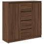 Aparador con cajones roble marrón 100,5x35x98,5 cm de , Aparadores - Ref: Foro24-3328459, Precio: 163,45 €, Descuento: %