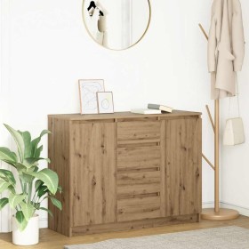Aparador con cajones roble artesanal 100,5x35x76 cm de , Aparadores - Ref: Foro24-3328452, Precio: 136,02 €, Descuento: %