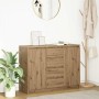 Aparador con cajones roble artesanal 100,5x35x76 cm de , Aparadores - Ref: Foro24-3328452, Precio: 136,02 €, Descuento: %