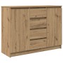Aparador con cajones roble artesanal 100,5x35x76 cm de , Aparadores - Ref: Foro24-3328452, Precio: 136,02 €, Descuento: %