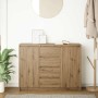 Aparador con cajones roble artesanal 100,5x35x76 cm de , Aparadores - Ref: Foro24-3328452, Precio: 136,02 €, Descuento: %