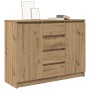 Aparador con cajones roble artesanal 100,5x35x76 cm de , Aparadores - Ref: Foro24-3328452, Precio: 136,02 €, Descuento: %