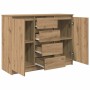 Aparador con cajones roble artesanal 100,5x35x76 cm de , Aparadores - Ref: Foro24-3328452, Precio: 136,02 €, Descuento: %