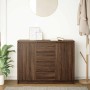 Aparador con cajones roble marrón 100,5x35x76 cm de , Aparadores - Ref: Foro24-3328450, Precio: 146,39 €, Descuento: %
