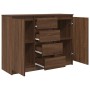 Aparador con cajones roble marrón 100,5x35x76 cm de , Aparadores - Ref: Foro24-3328450, Precio: 146,39 €, Descuento: %