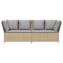 Sofá de jardín con cojines ratán sintético beige de , Sofás de exterior - Ref: Foro24-4104126, Precio: 275,35 €, Descuento: %