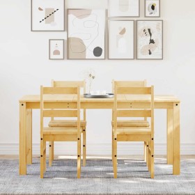 Juego de comedor Panama 5 pzas madera maciza de pino de , muebles para cocinas y comedores - Ref: Foro24-3345179, Precio: 367...