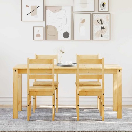 Juego de comedor Panama 5 pzas madera maciza de pino de , muebles para cocinas y comedores - Ref: Foro24-3345179, Precio: 367...