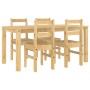 Juego de comedor Panama 5 pzas madera maciza de pino de , muebles para cocinas y comedores - Ref: Foro24-3345179, Precio: 367...
