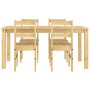 Juego de comedor Panama 5 pzas madera maciza de pino de , muebles para cocinas y comedores - Ref: Foro24-3345179, Precio: 367...