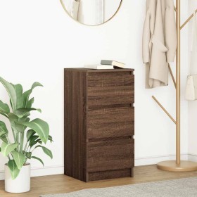 Aparador roble marrón 37,5x35x76 cm madera de ingeniería de , Aparadores - Ref: Foro24-861730, Precio: 65,78 €, Descuento: %