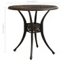 Mesa de jardín bronce aluminio fundido 78x78x72 cm de vidaXL, Mesas de jardín - Ref: Foro24-315582, Precio: 159,12 €, Descuen...