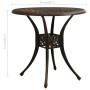Mesa de jardín bronce aluminio fundido 78x78x72 cm de vidaXL, Mesas de jardín - Ref: Foro24-315582, Precio: 162,12 €, Descuen...