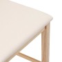 Taburetes de bar con cojines 2 uds madera maciza natural caucho de , Taburetes de cocina - Ref: Foro24-4102539, Precio: 121,7...