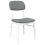Sillas de comedor con cojines 2uds madera maciza blanco caucho de , Sillas de comedor - Ref: Foro24-4102526, Precio: 156,67 €...
