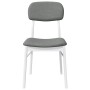 Sillas de comedor con cojines 2uds madera maciza blanco caucho de , Sillas de comedor - Ref: Foro24-4102526, Precio: 156,67 €...