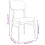 Sillas de comedor con cojines 2uds madera maciza blanco caucho de , Sillas de comedor - Ref: Foro24-4102526, Precio: 156,67 €...