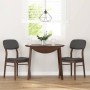 Sillas de comedor con cojines 2 uds madera maciza marrón caucho de , Sillas de comedor - Ref: Foro24-4102524, Precio: 163,11 ...