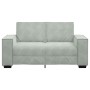 Sofá de 2 plazas de terciopelo gris claro 120 cm de , Sofás - Ref: Foro24-4105010, Precio: 213,34 €, Descuento: %