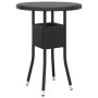 Juego de bistró para jardín 3 piezas ratán sintético negro de vidaXL, Conjuntos de jardín - Ref: Foro24-3058544, Precio: 285,...