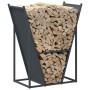 Leñero antracita 69,5x35x81 cm Acero laminado en frío de , Bolsas y soportes de leña - Ref: Foro24-864179, Precio: 69,35 €, D...