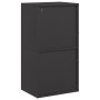 Leñero negro 40x30x75 cm Acero laminado en frío de , Bolsas y soportes de leña - Ref: Foro24-864191, Precio: 83,60 €, Descuen...